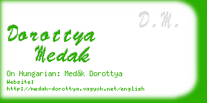 dorottya medak business card